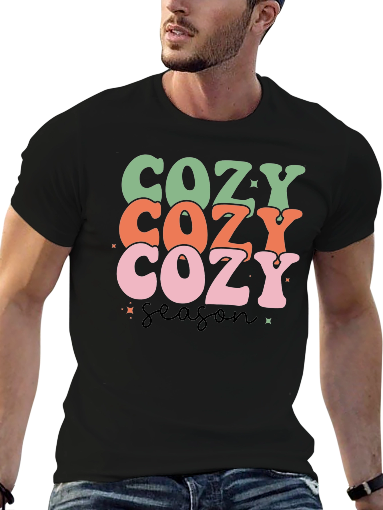 Cozy Season Retro Graphic Tee - Soft & Stylish