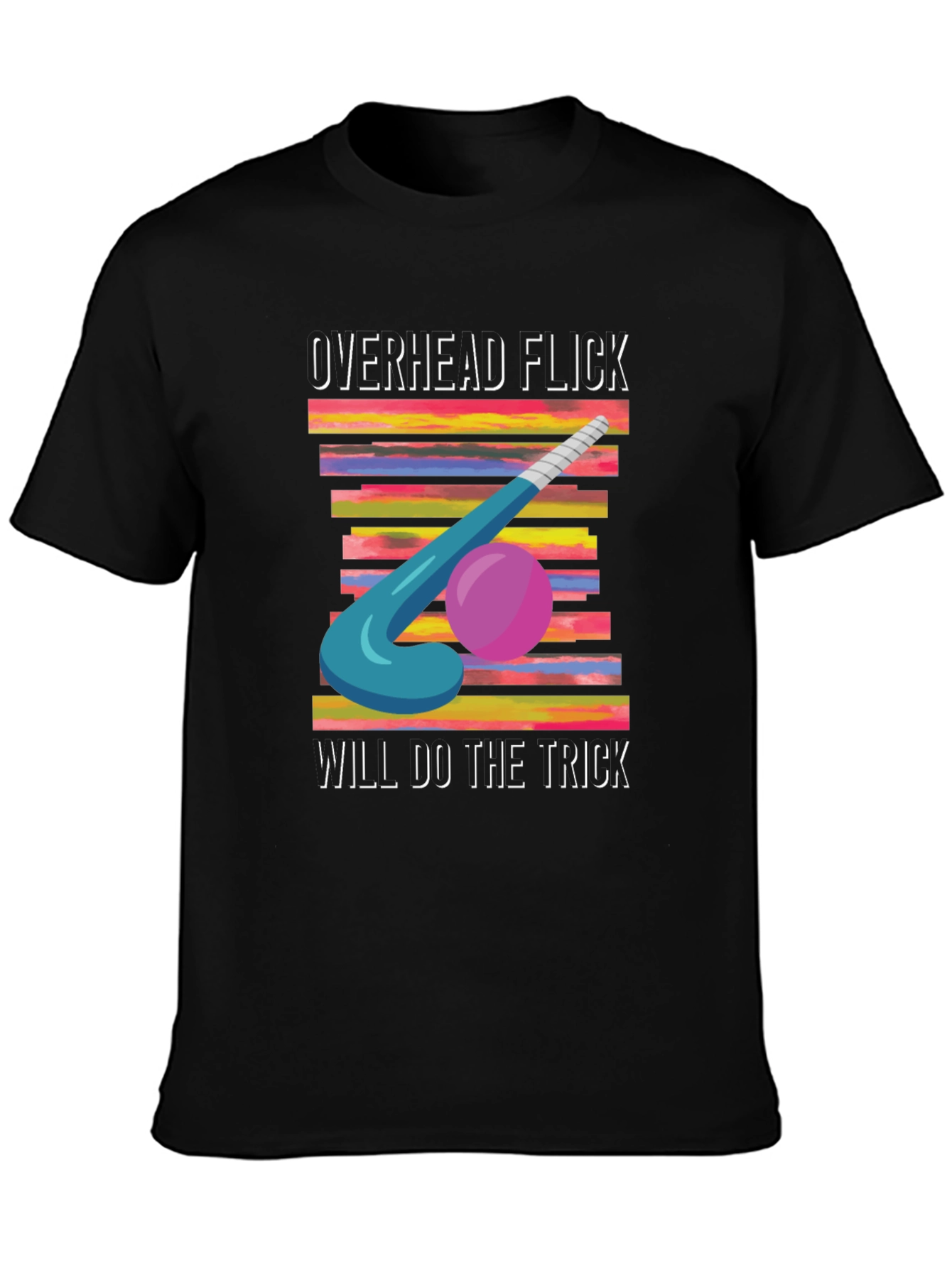 Overhead Flick Hockey T-Shirt - Sporty Graphic Tee