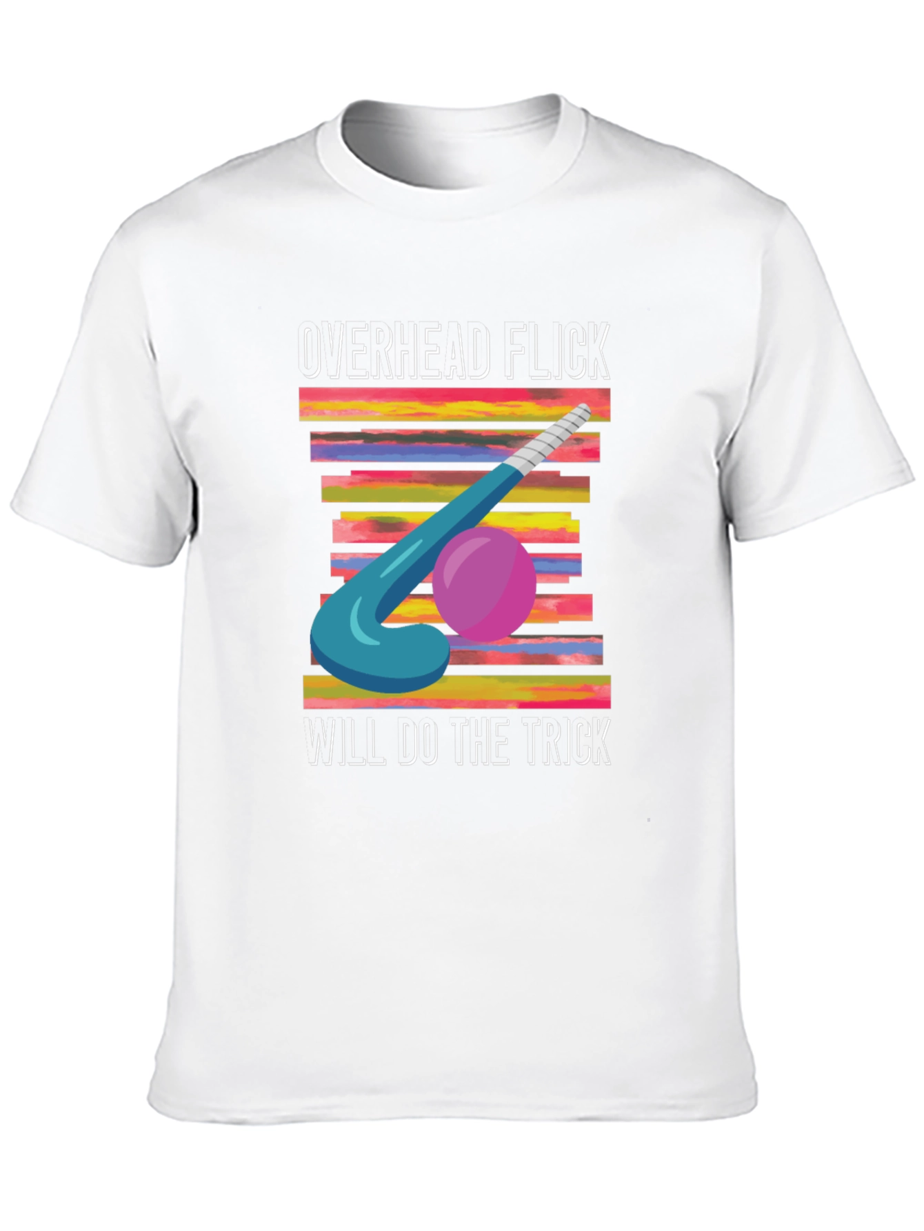 Overhead Flick Hockey T-Shirt - Sporty Graphic Tee