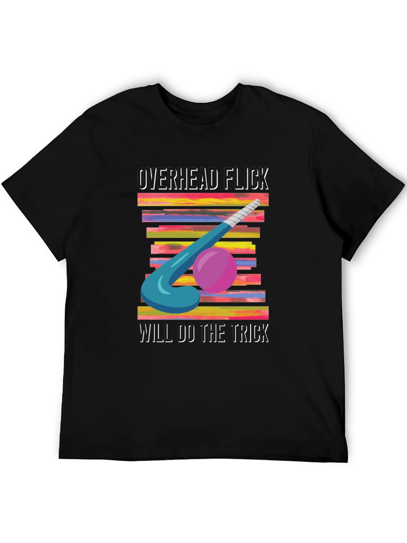 Overhead Flick Hockey T-Shirt - Sporty Graphic Tee
