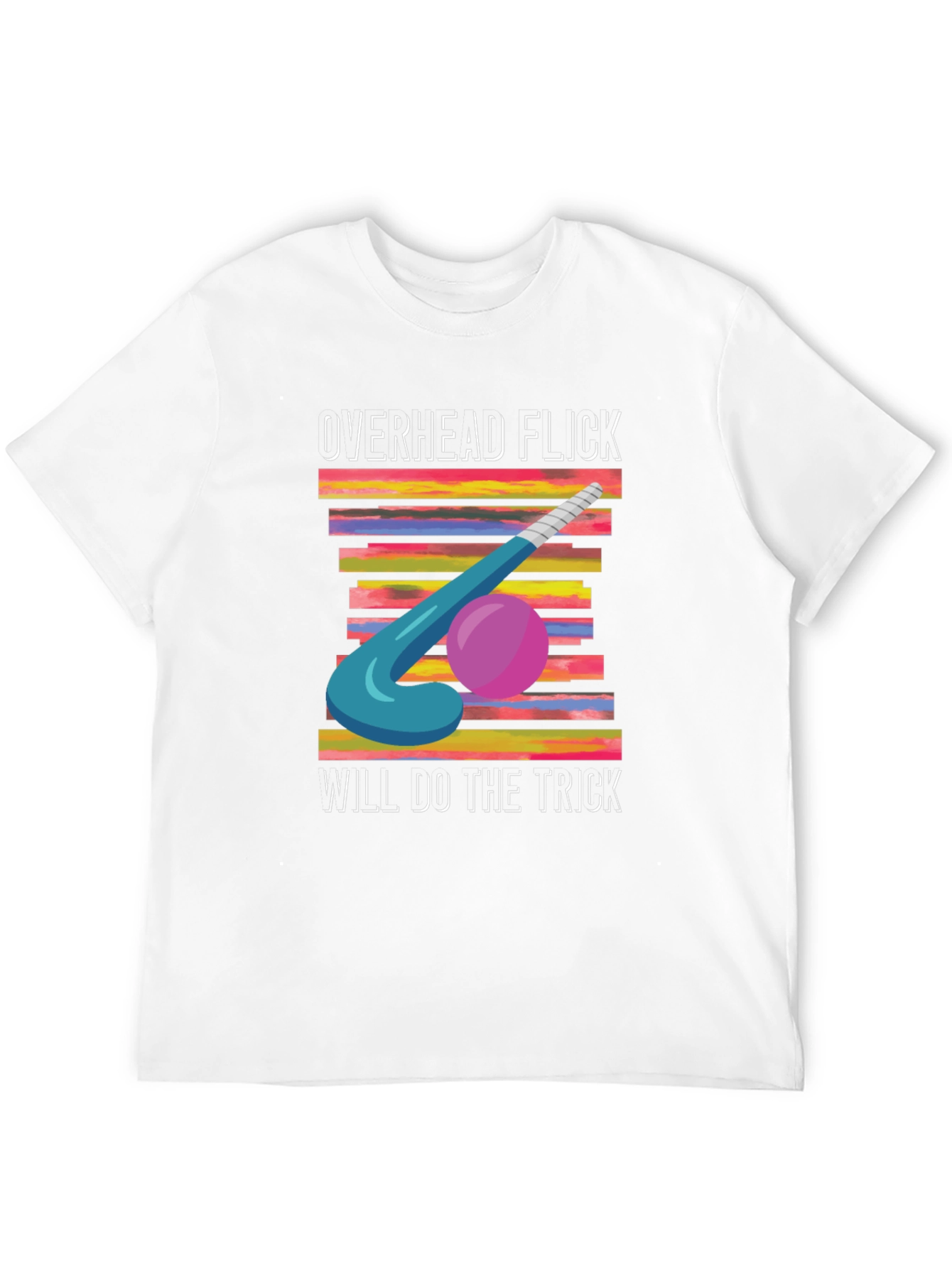Overhead Flick Hockey T-Shirt - Sporty Graphic Tee