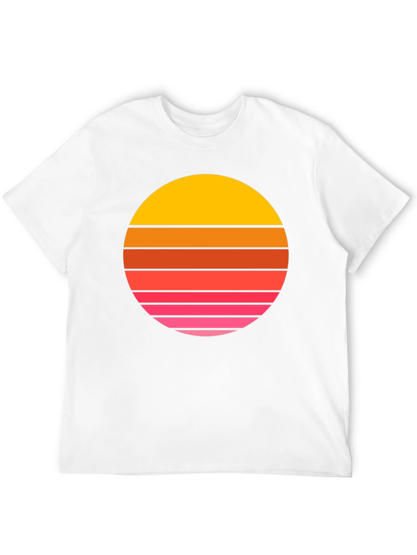 Retro Sunset Graphic Tee - Black
