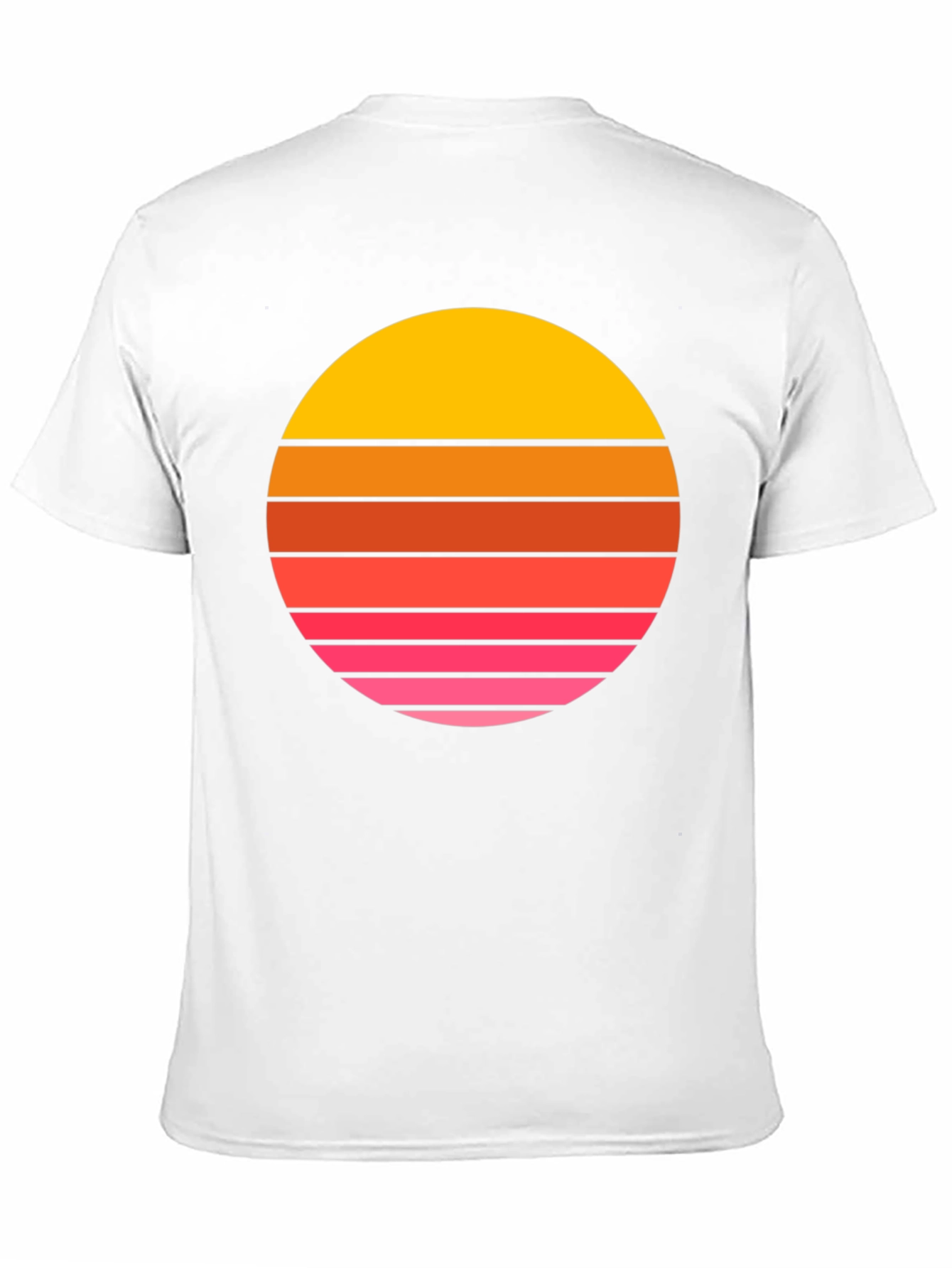 Retro Sunset Graphic Tee - Black