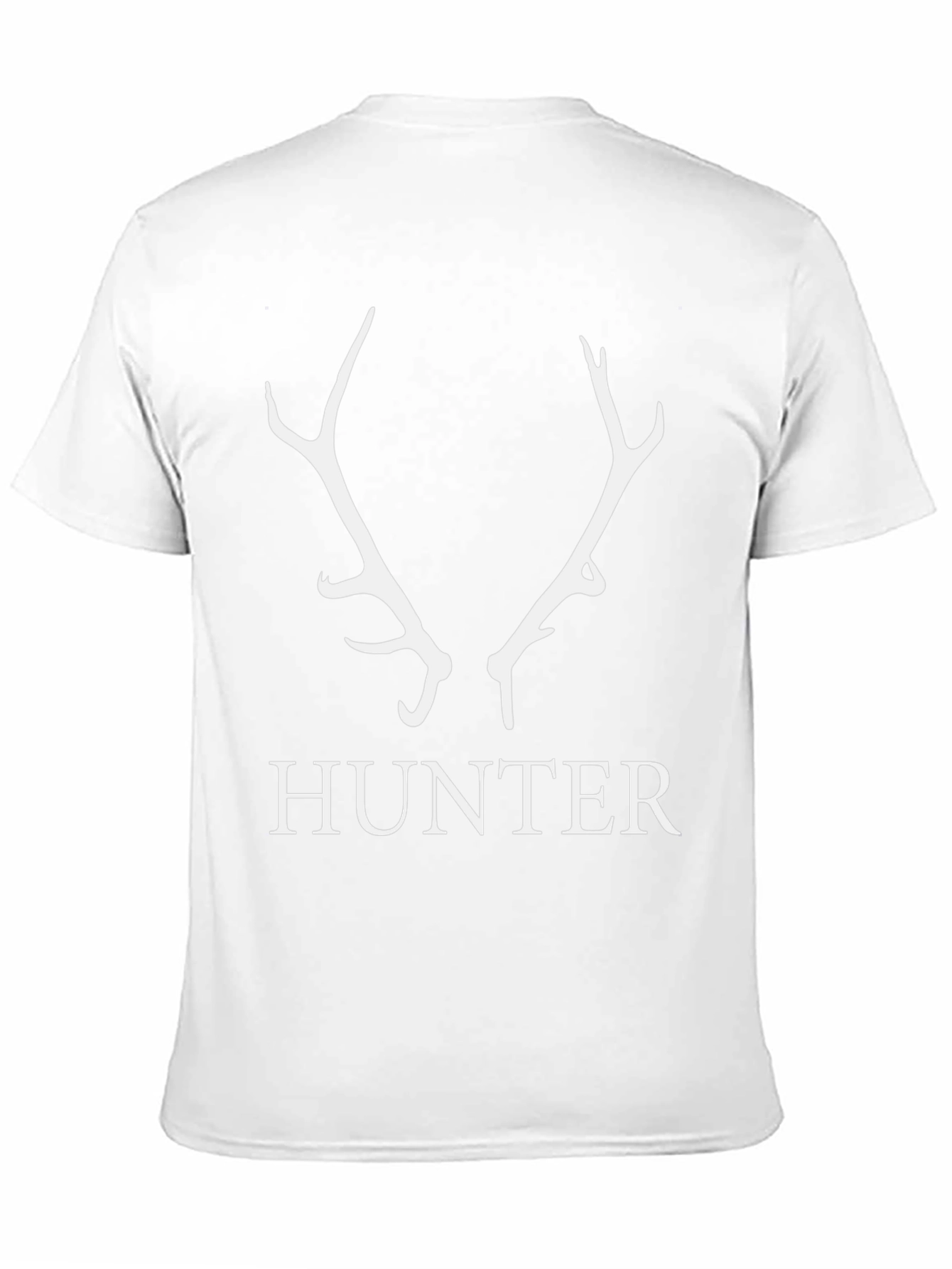 Hunter Antler Graphic Tee - Black Cotton