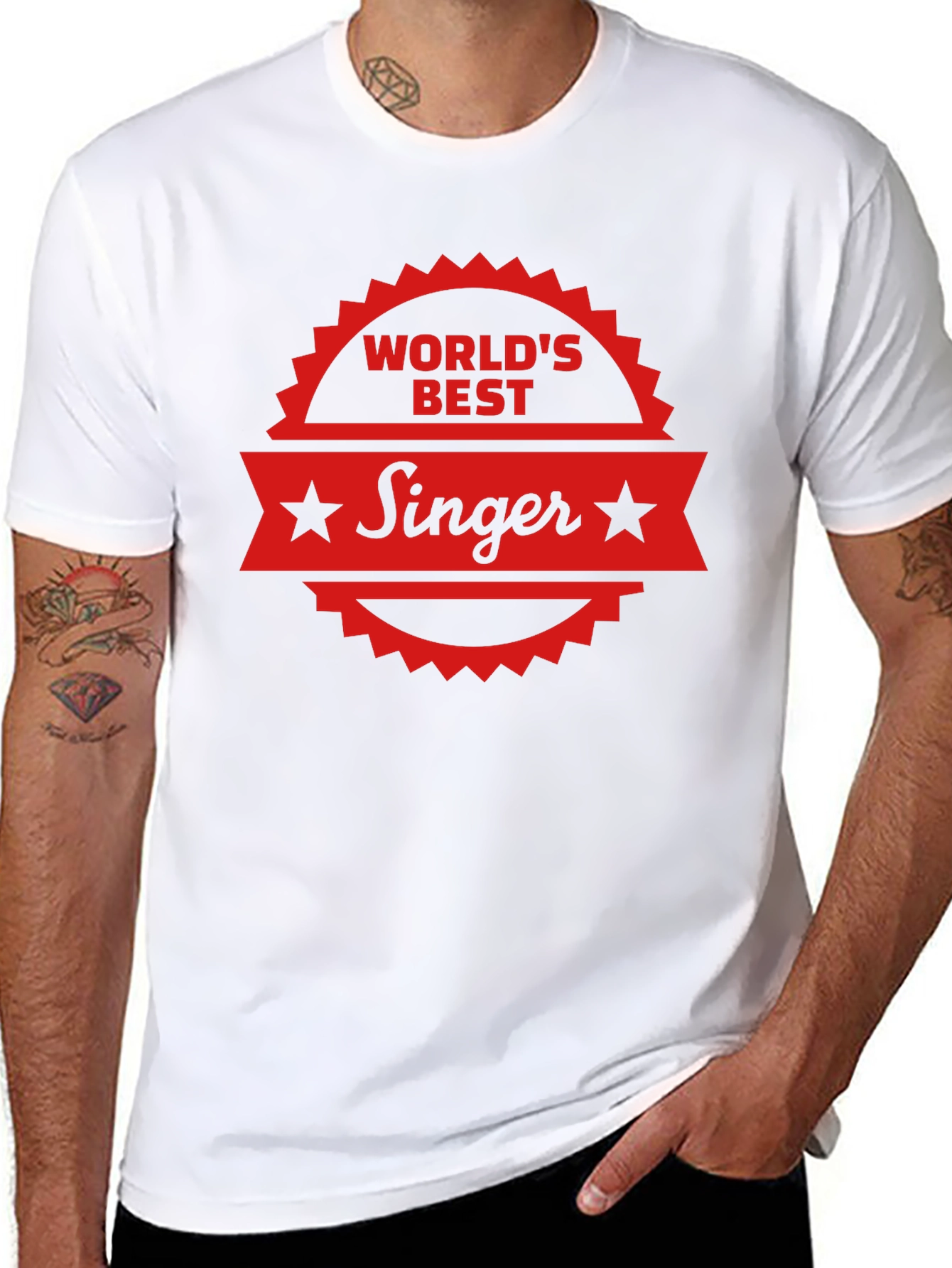 Worlds Best Singer Black T-Shirt