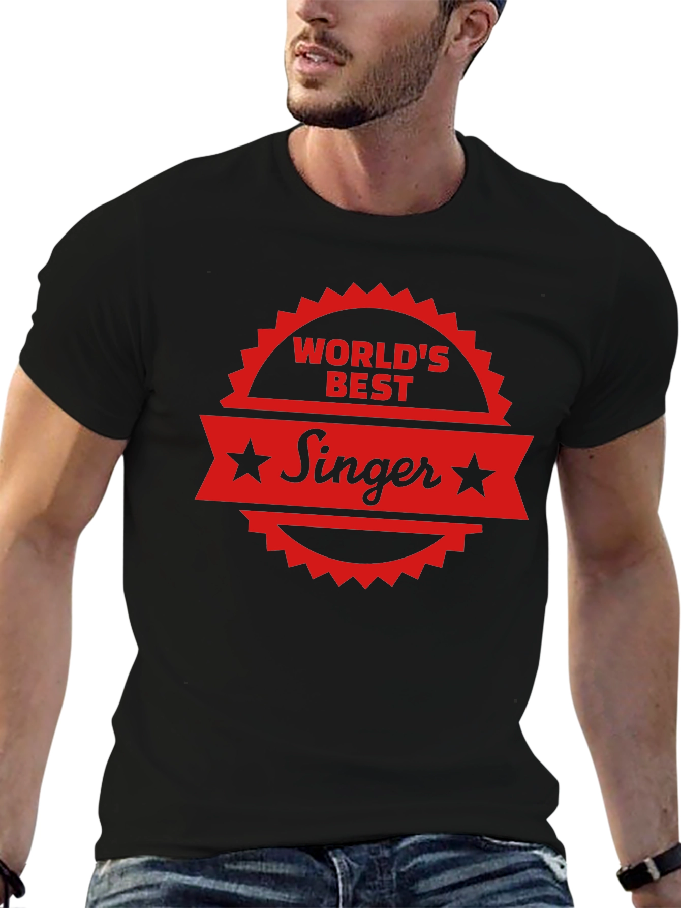 Worlds Best Singer Black T-Shirt