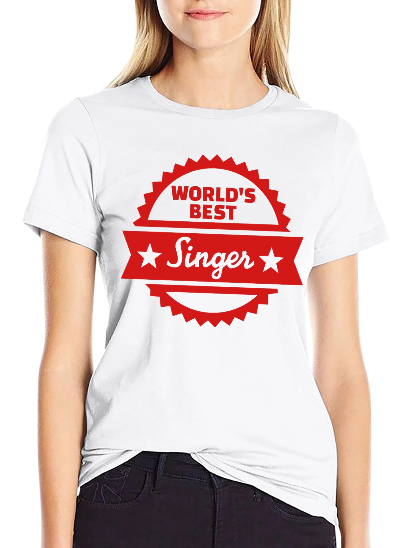 Worlds Best Singer Black T-Shirt