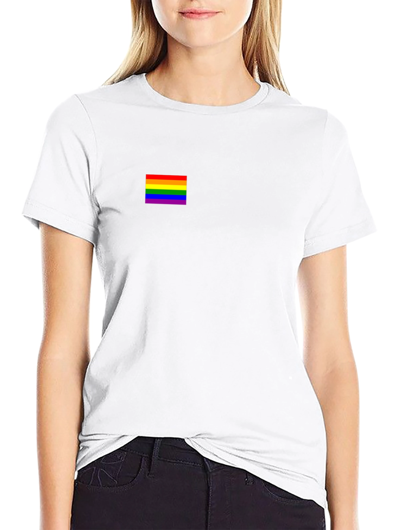Pride Flag Black T-Shirt