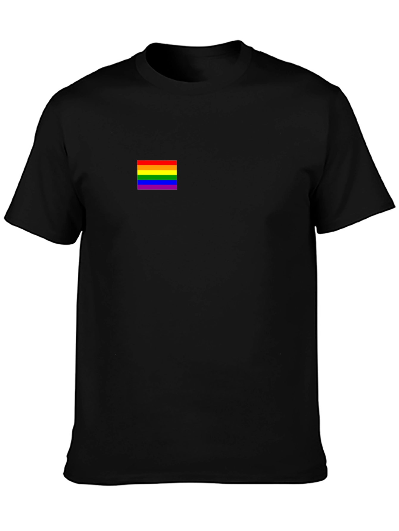 Pride Flag Black T-Shirt