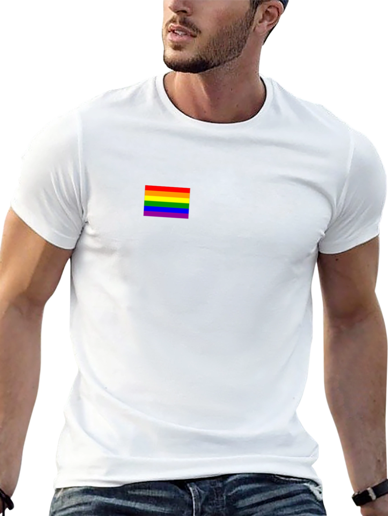 Pride Flag Black T-Shirt