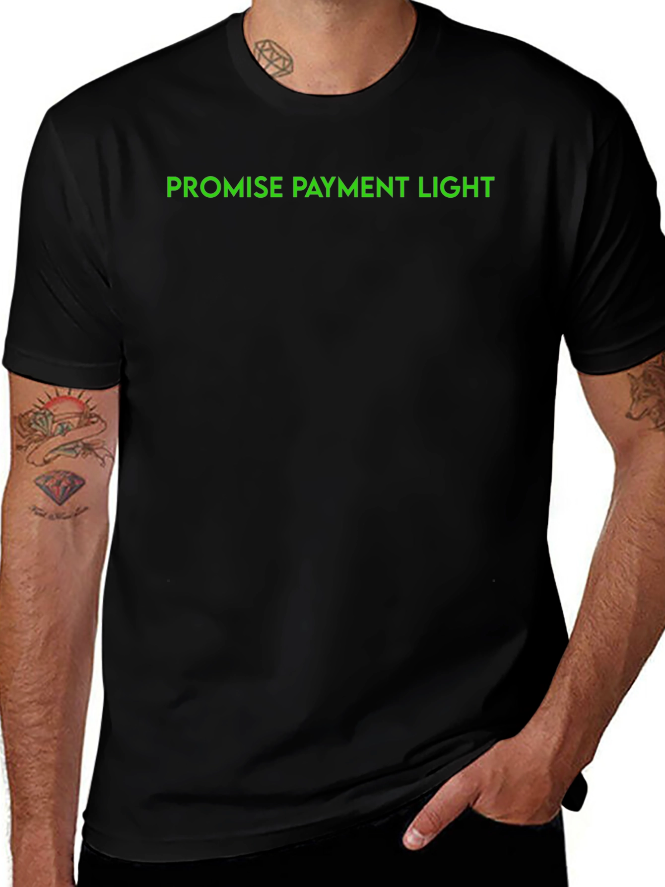Promise Payment Light Black T-Shirt