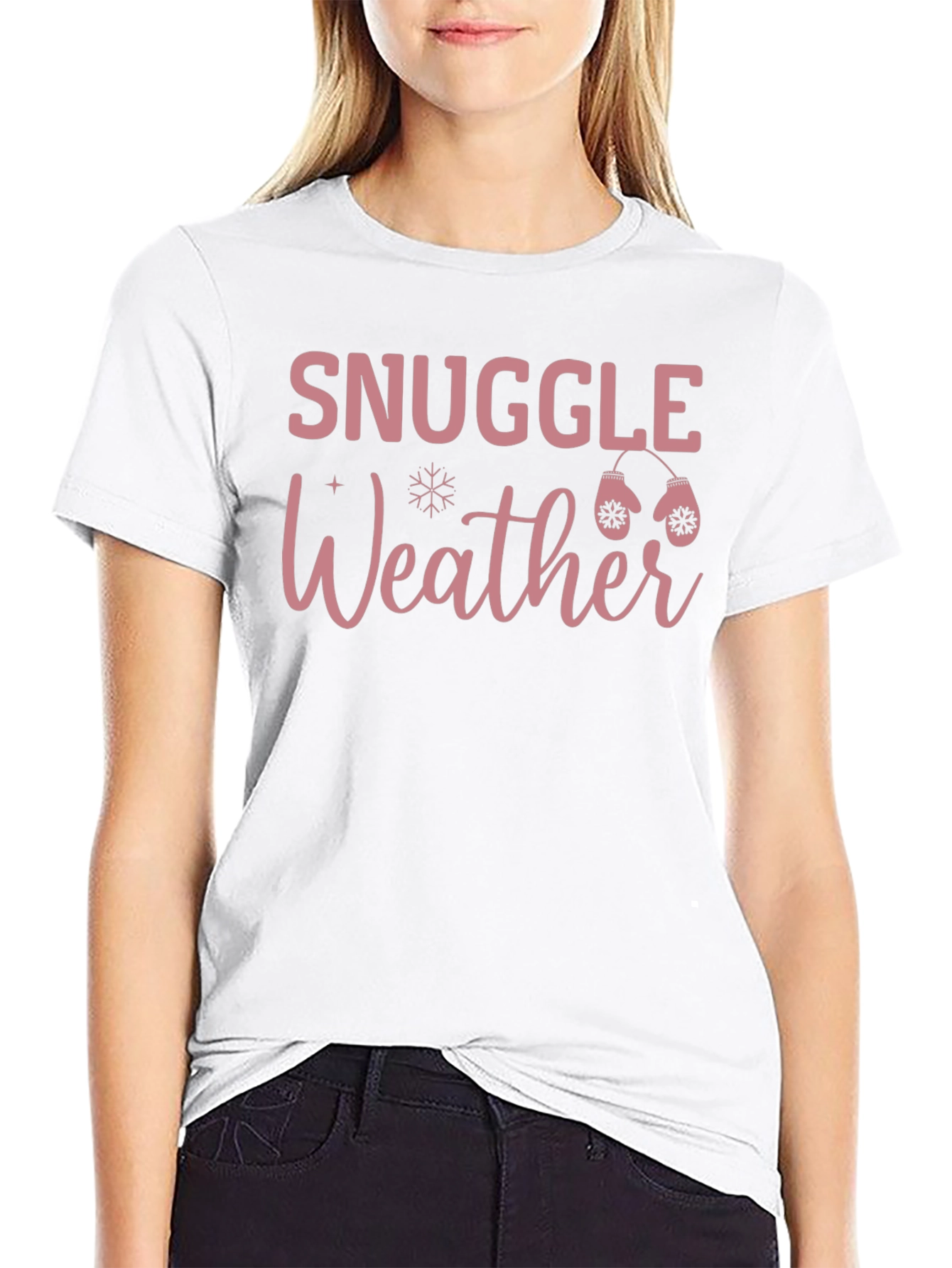Snuggle Weather Graphic Tee Winter Shirt