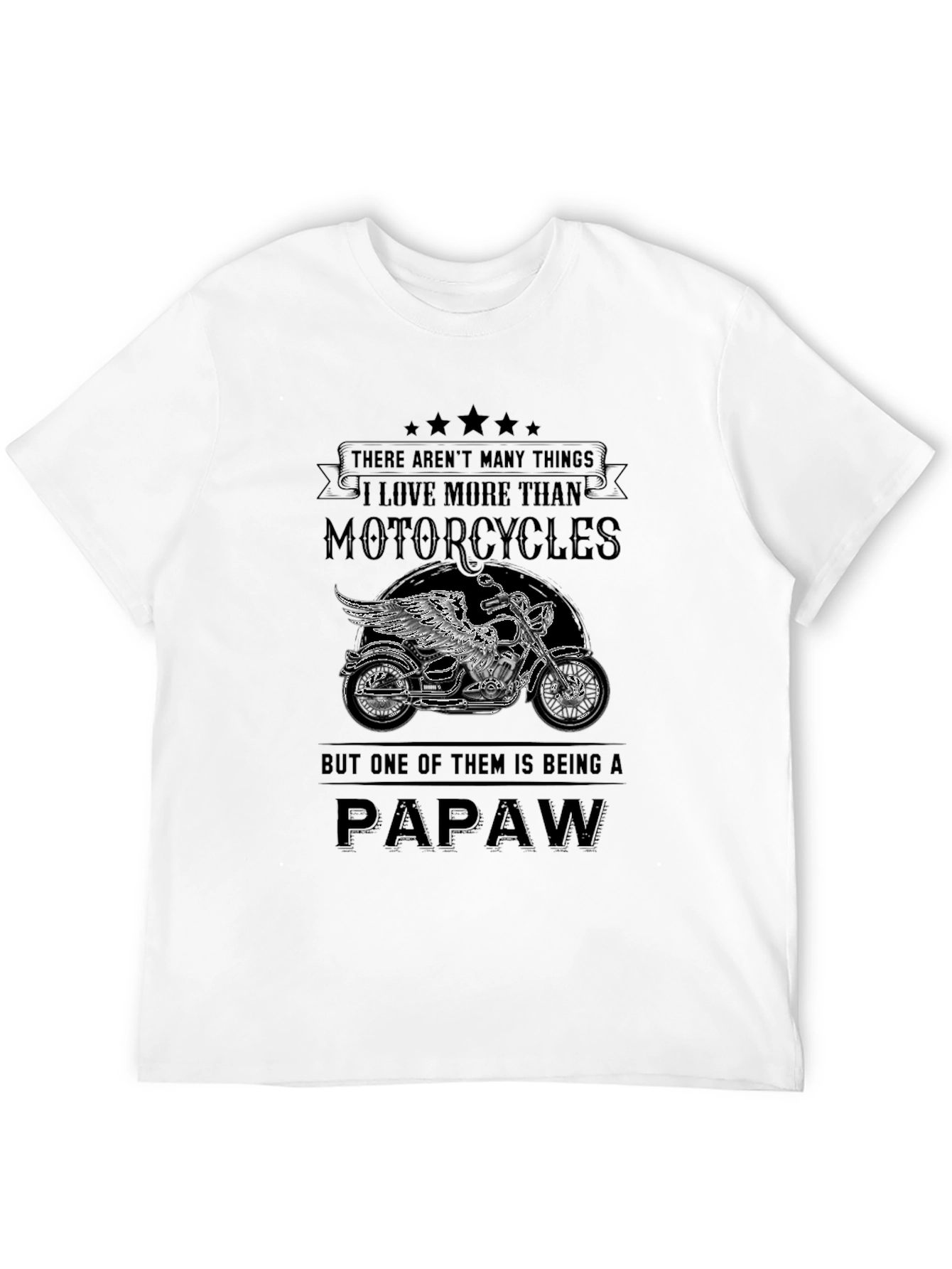 Motorcycle Papaw T-Shirt - Gift for Grandfathers