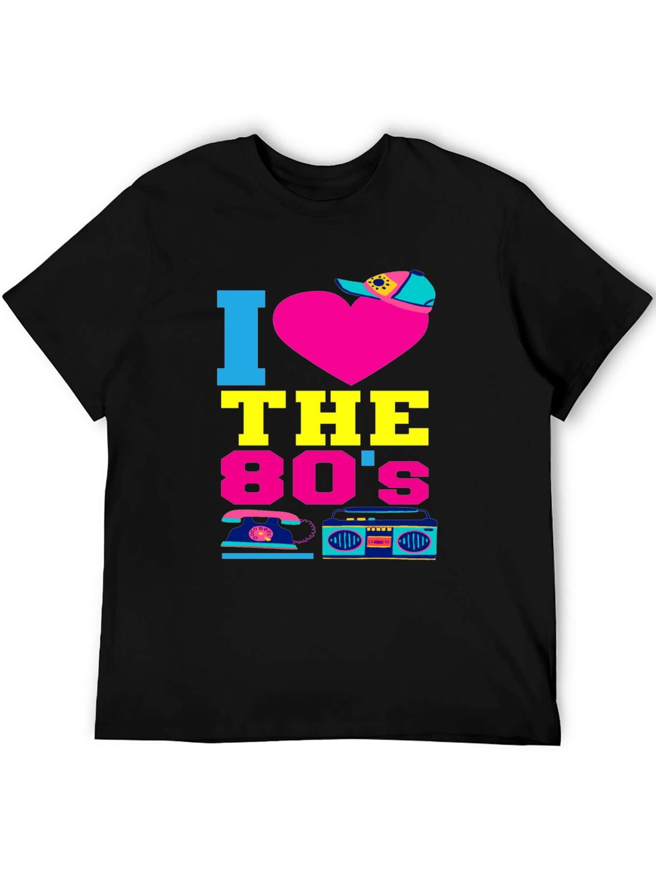 I Heart the 80s Retro Graphic Tee