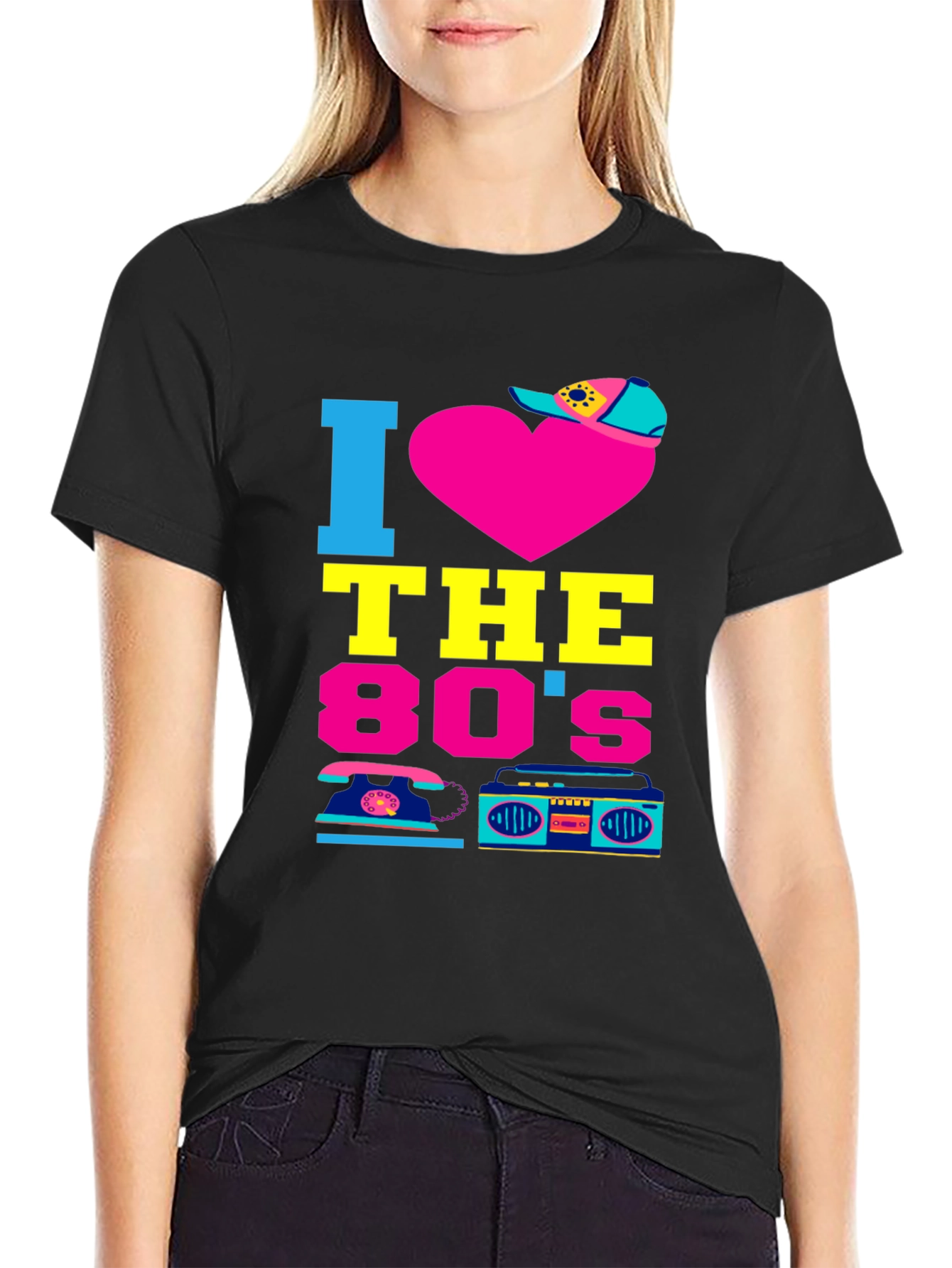 I Heart the 80s Retro Graphic Tee