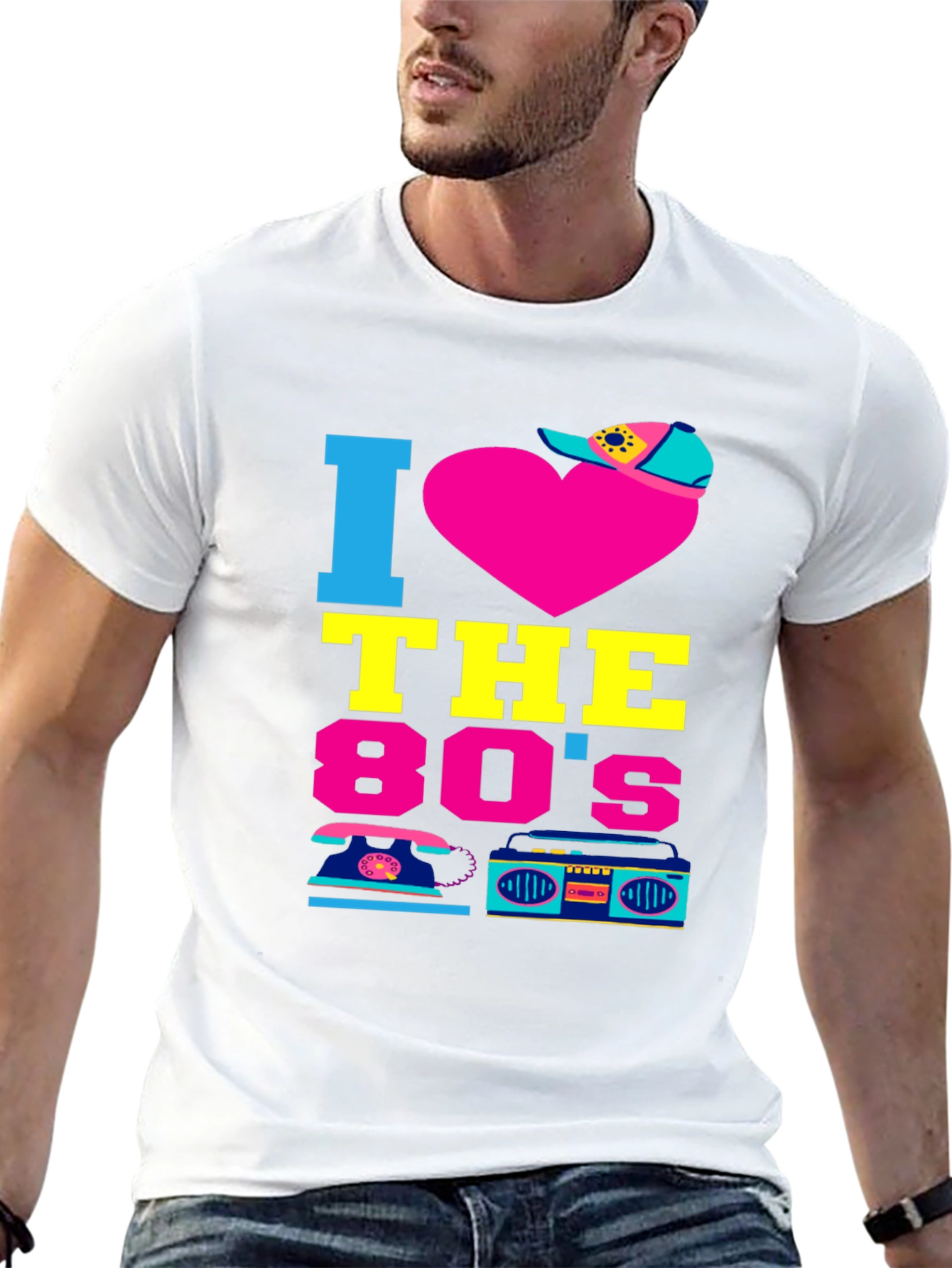 I Heart the 80s Retro Graphic Tee