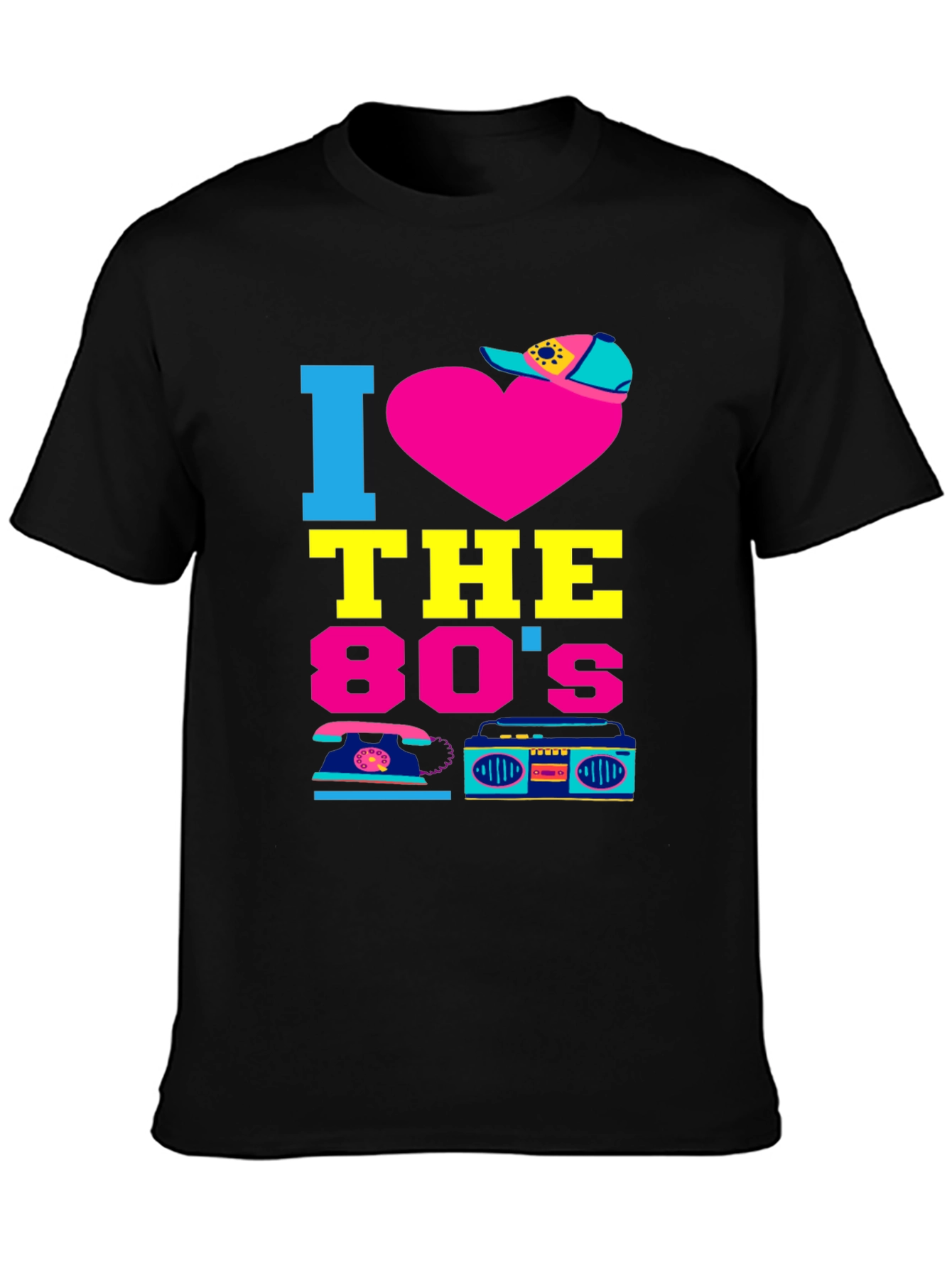 I Heart the 80s Retro Graphic Tee
