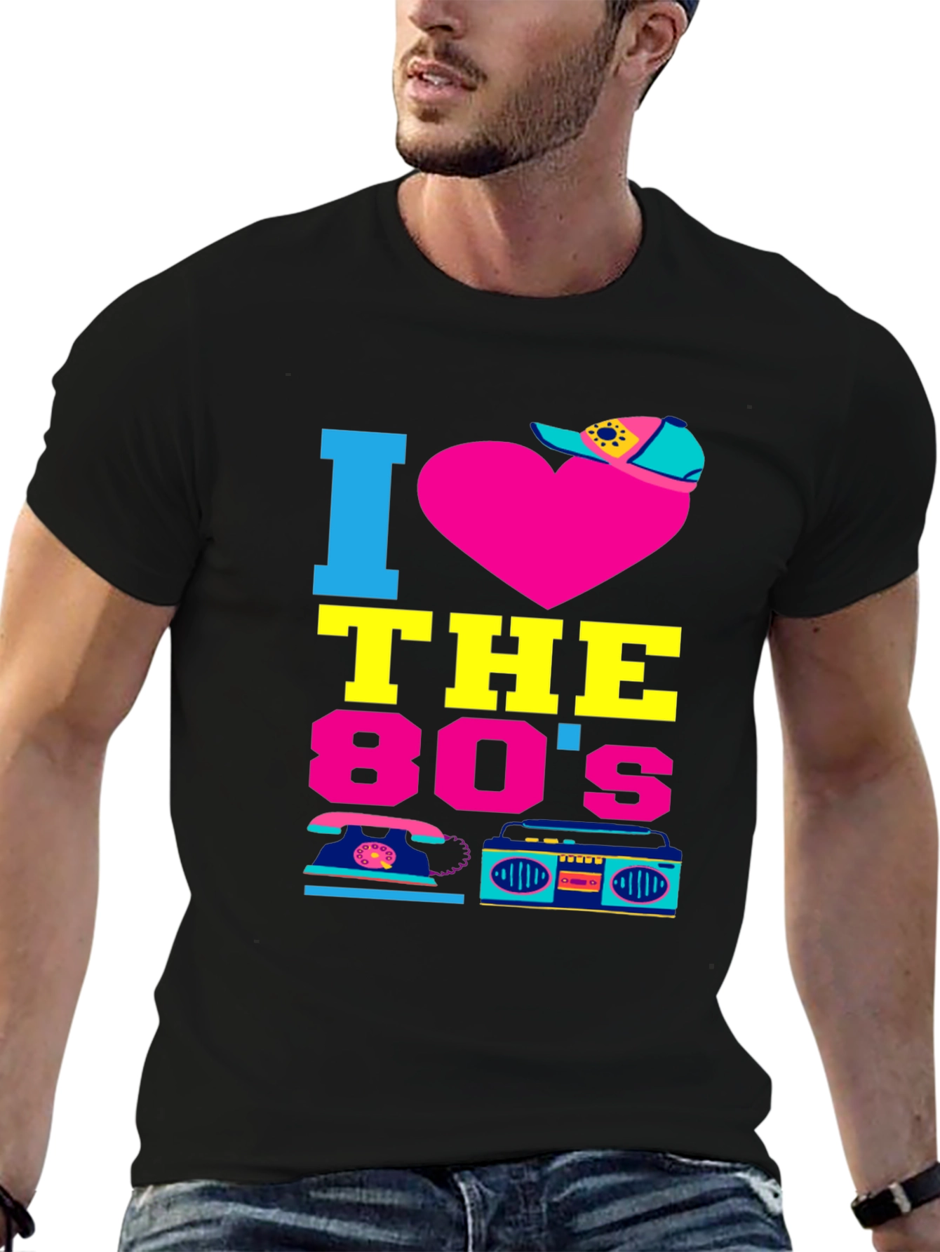I Heart the 80s Retro Graphic Tee