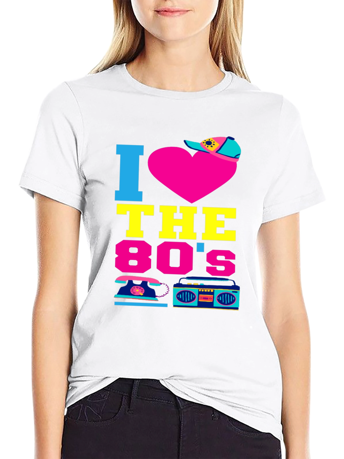 I Heart the 80s Retro Graphic Tee