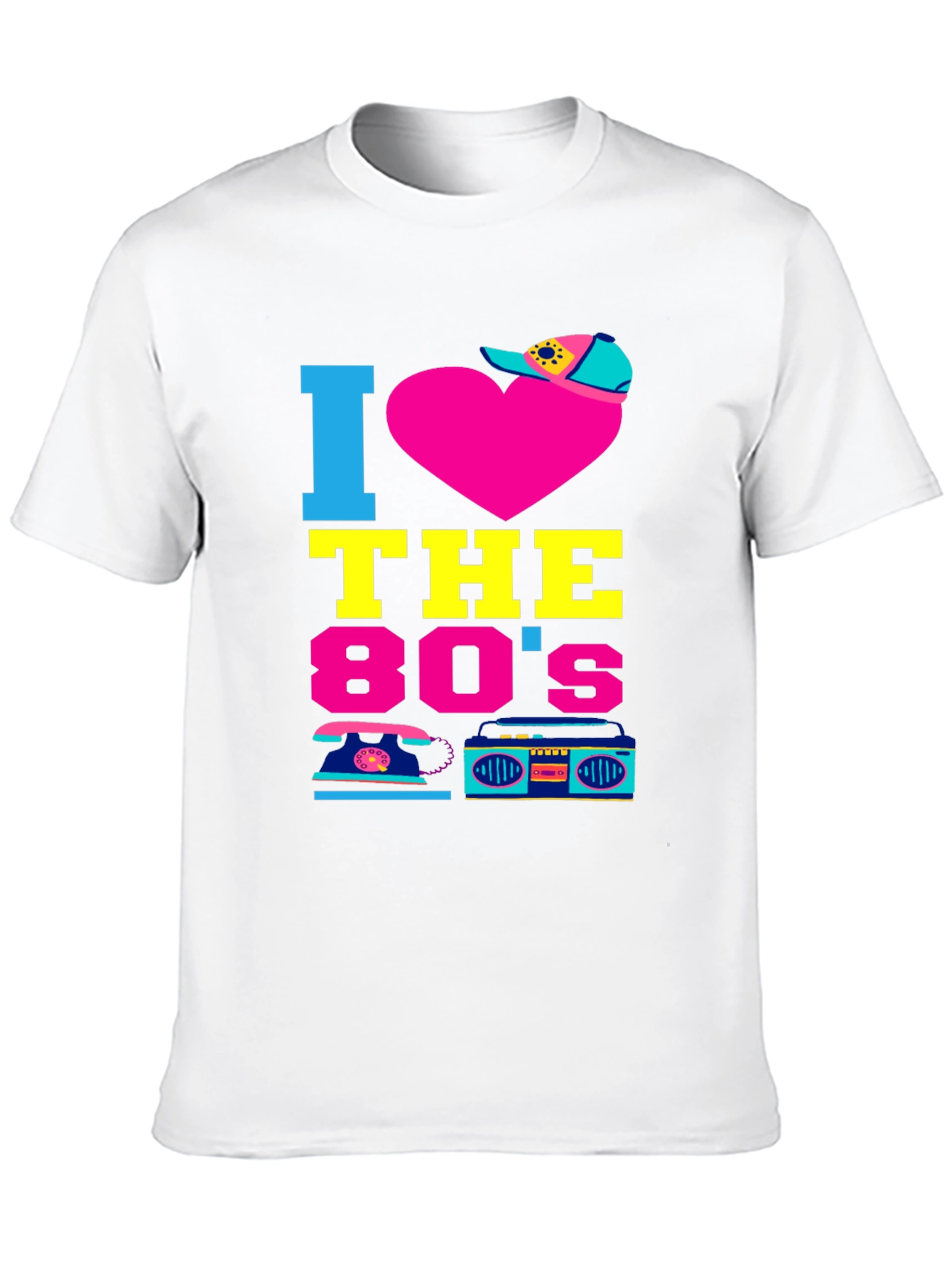 I Heart the 80s Retro Graphic Tee