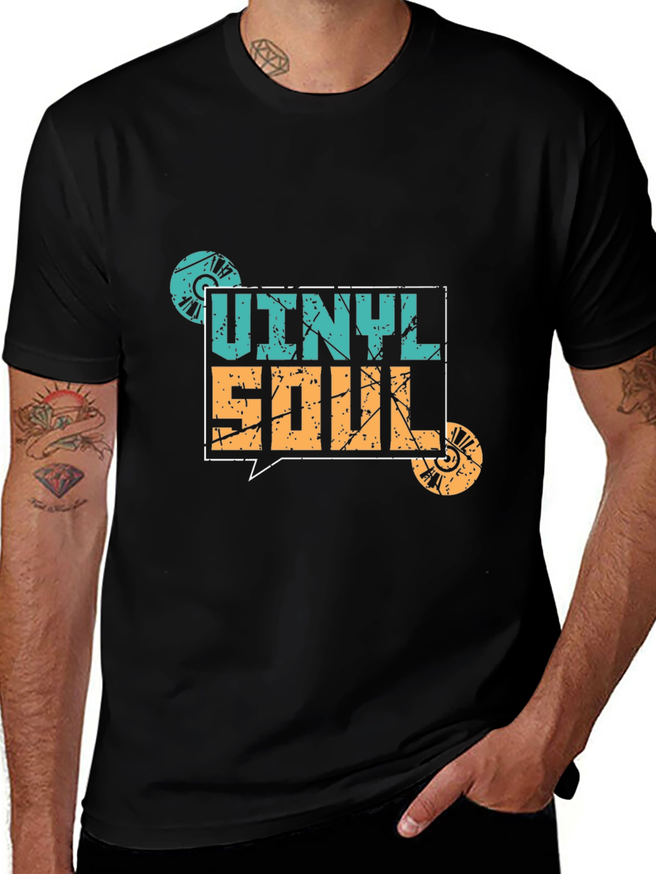 Vinyl Soul Graphic Tee - Retro Music T-Shirt