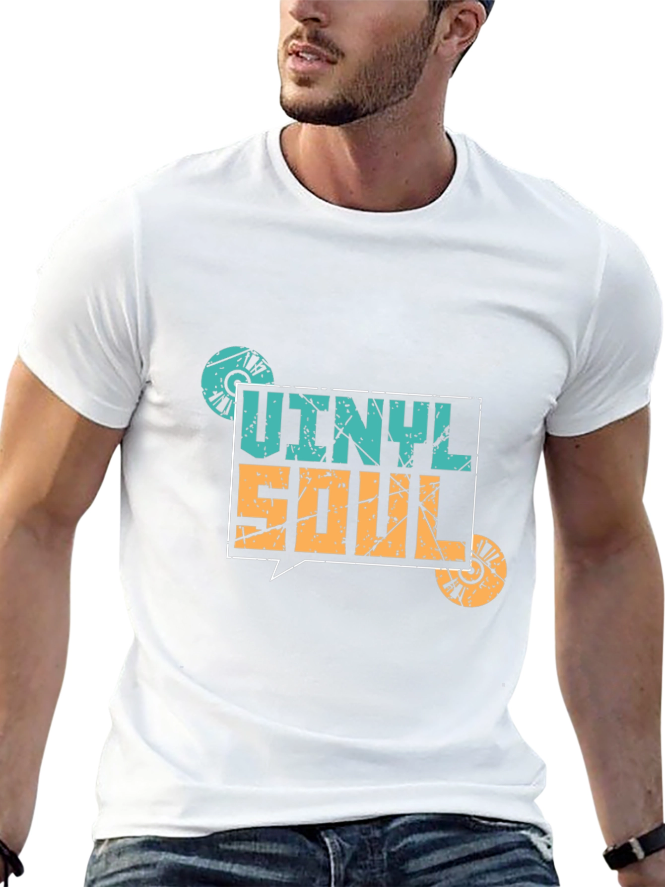 Vinyl Soul Graphic Tee - Retro Music T-Shirt
