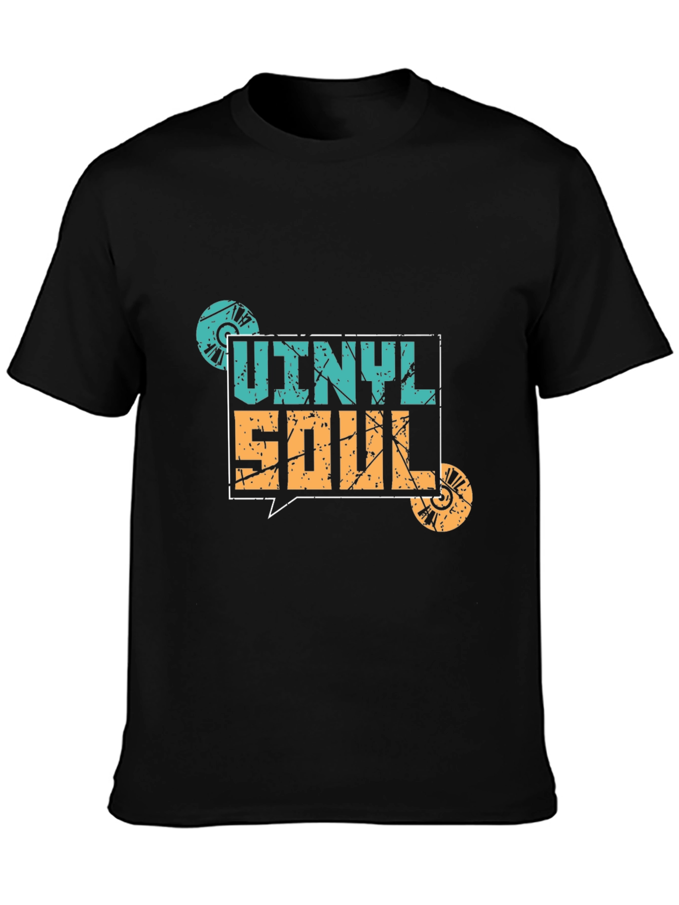 Vinyl Soul Graphic Tee - Retro Music T-Shirt