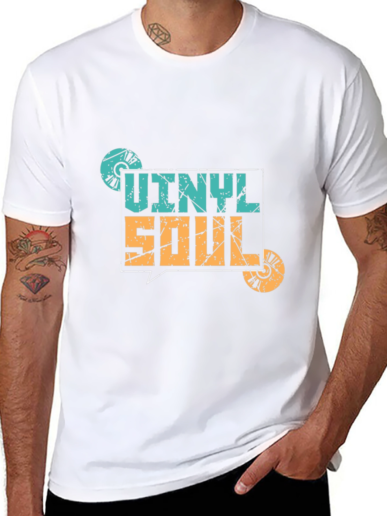 Vinyl Soul Graphic Tee - Retro Music T-Shirt