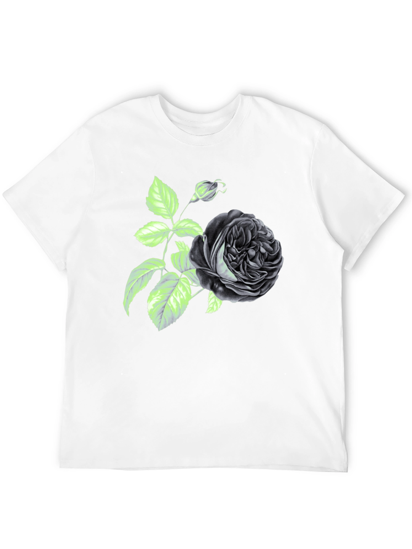Black Rose Graphic Print T-Shirt