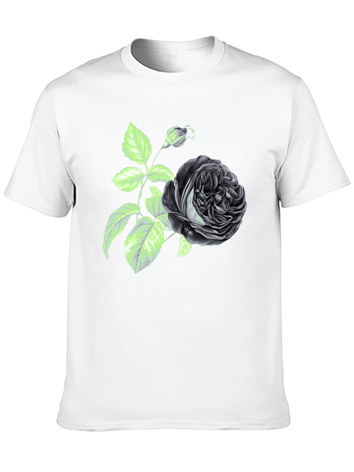 Black Rose Graphic Print T-Shirt