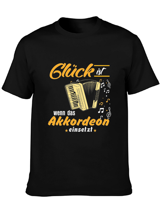 Accordion Music Lover T-Shirt - Glück ist Akkordeon