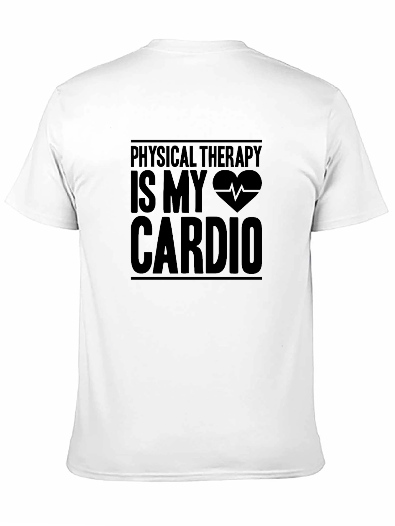 Physical Therapy Cardio Black T-Shirt