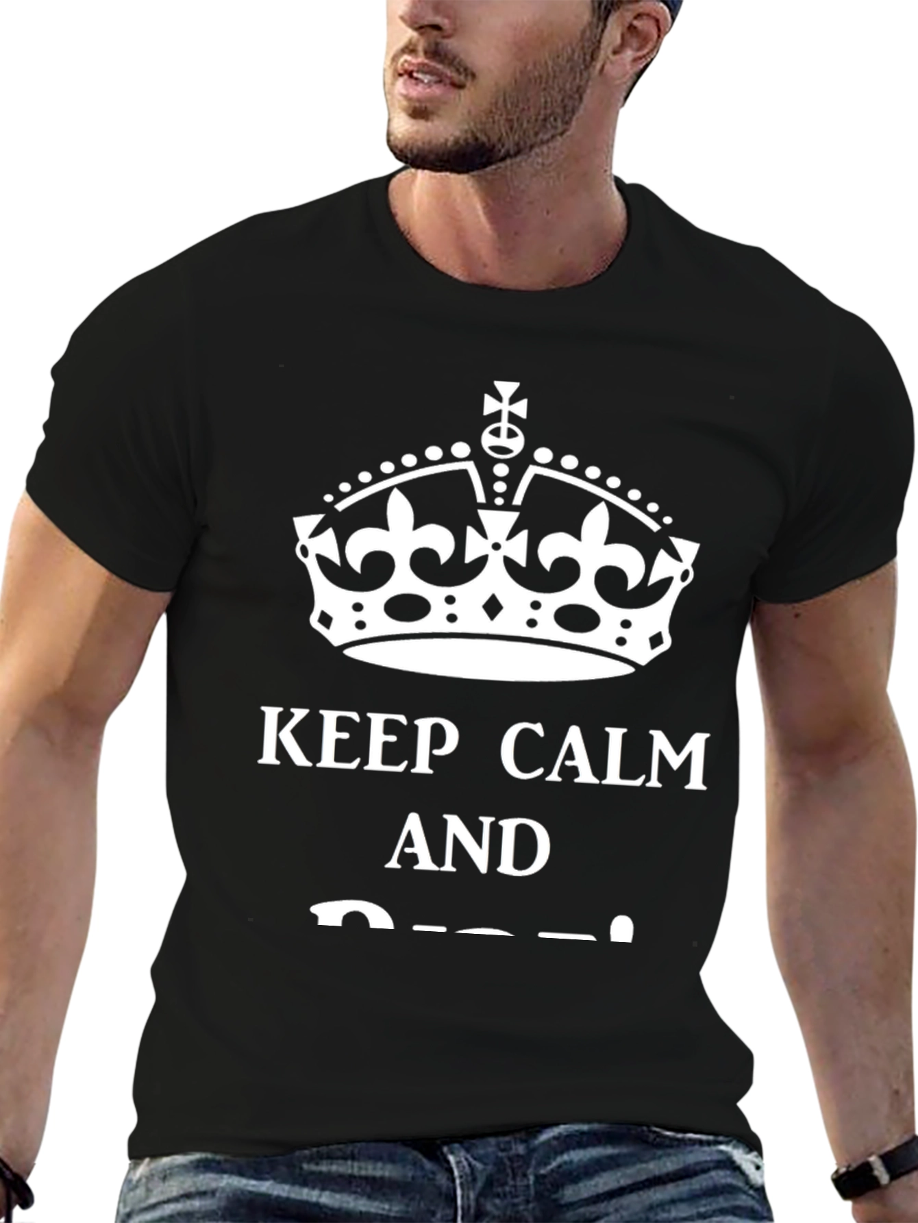 Keep Calm T-Shirt - Crown Design