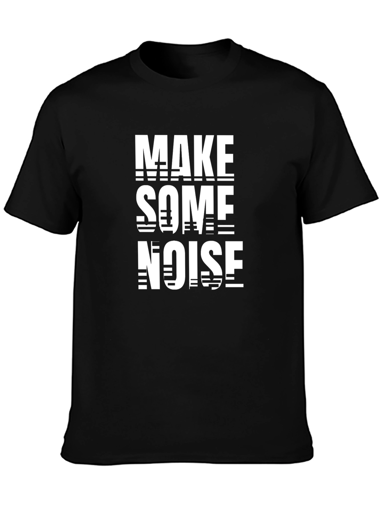 Make Some Noise Graphic Tee - Black