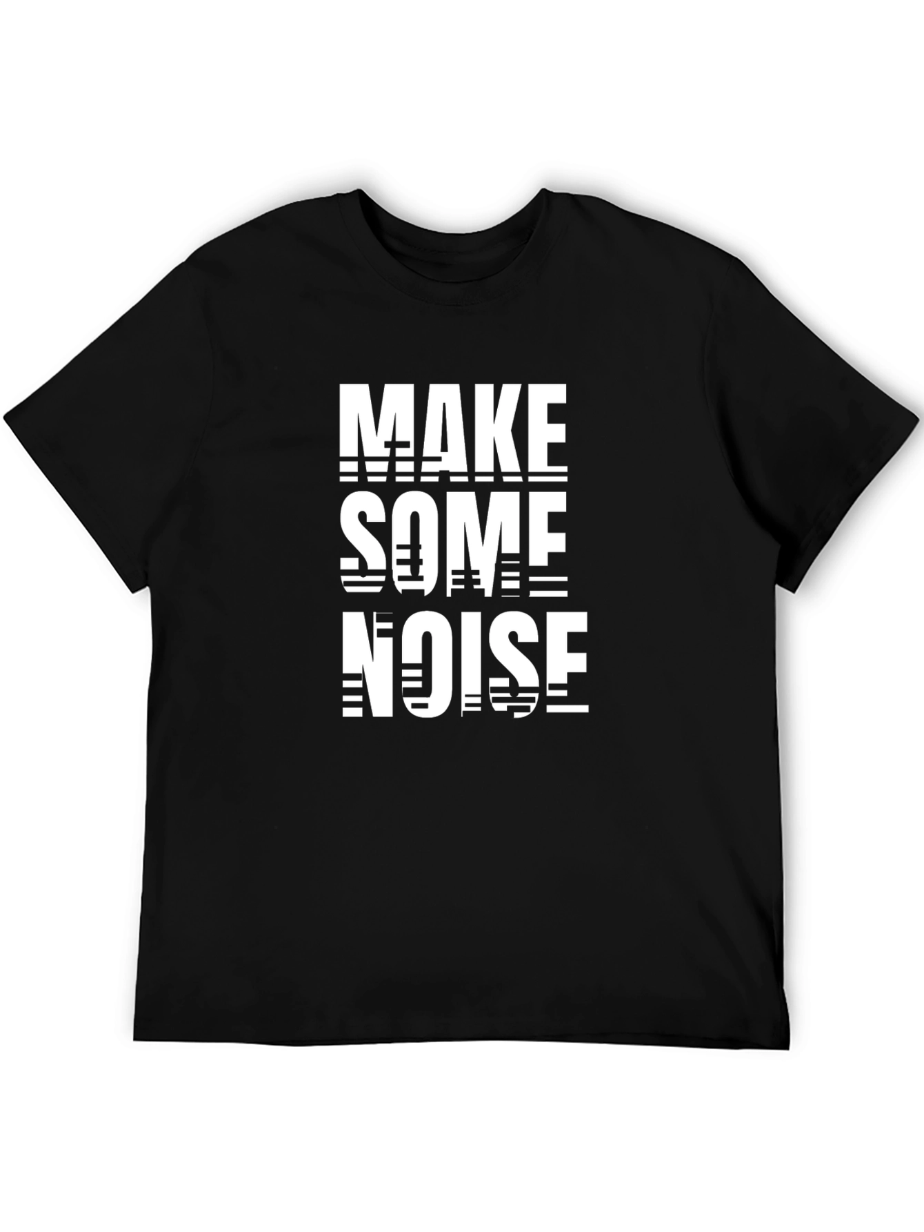Make Some Noise Graphic Tee - Black