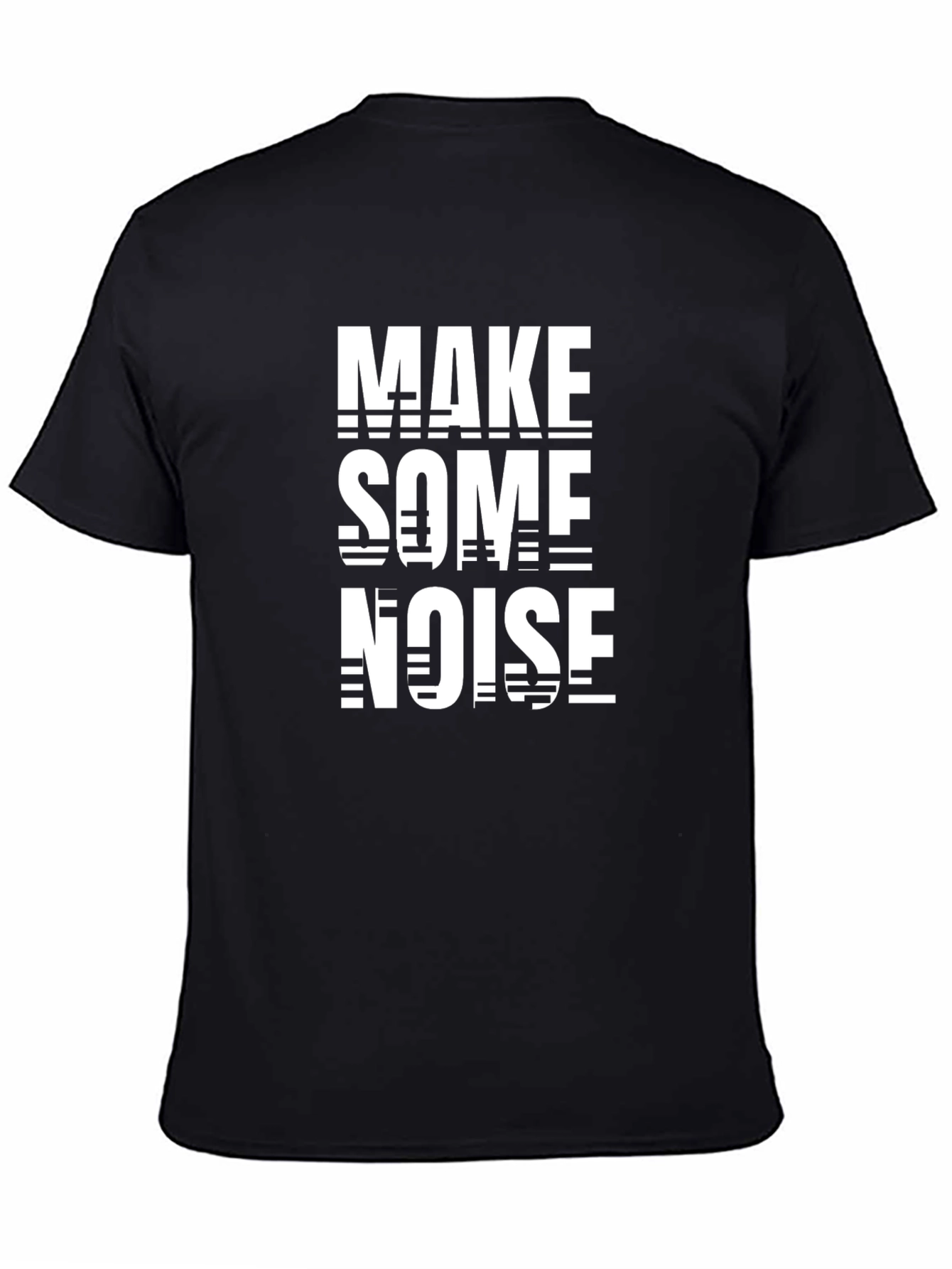 Make Some Noise Graphic Tee - Black