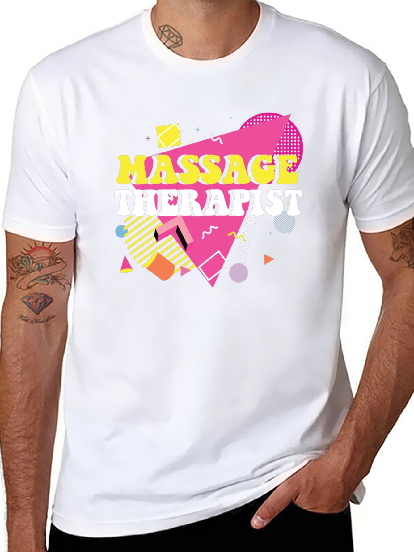 Massage Therapist Graphic Tee - Black