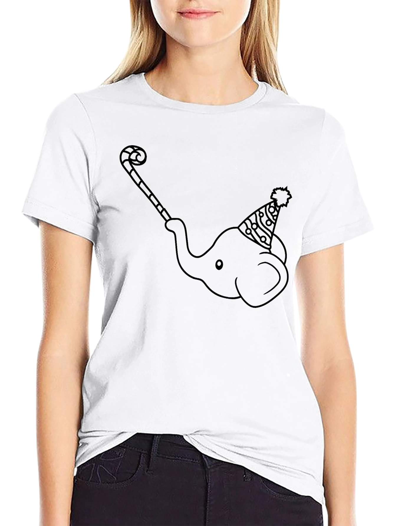 Elephant Party Tee - Quirky Graphic Print T-Shirt