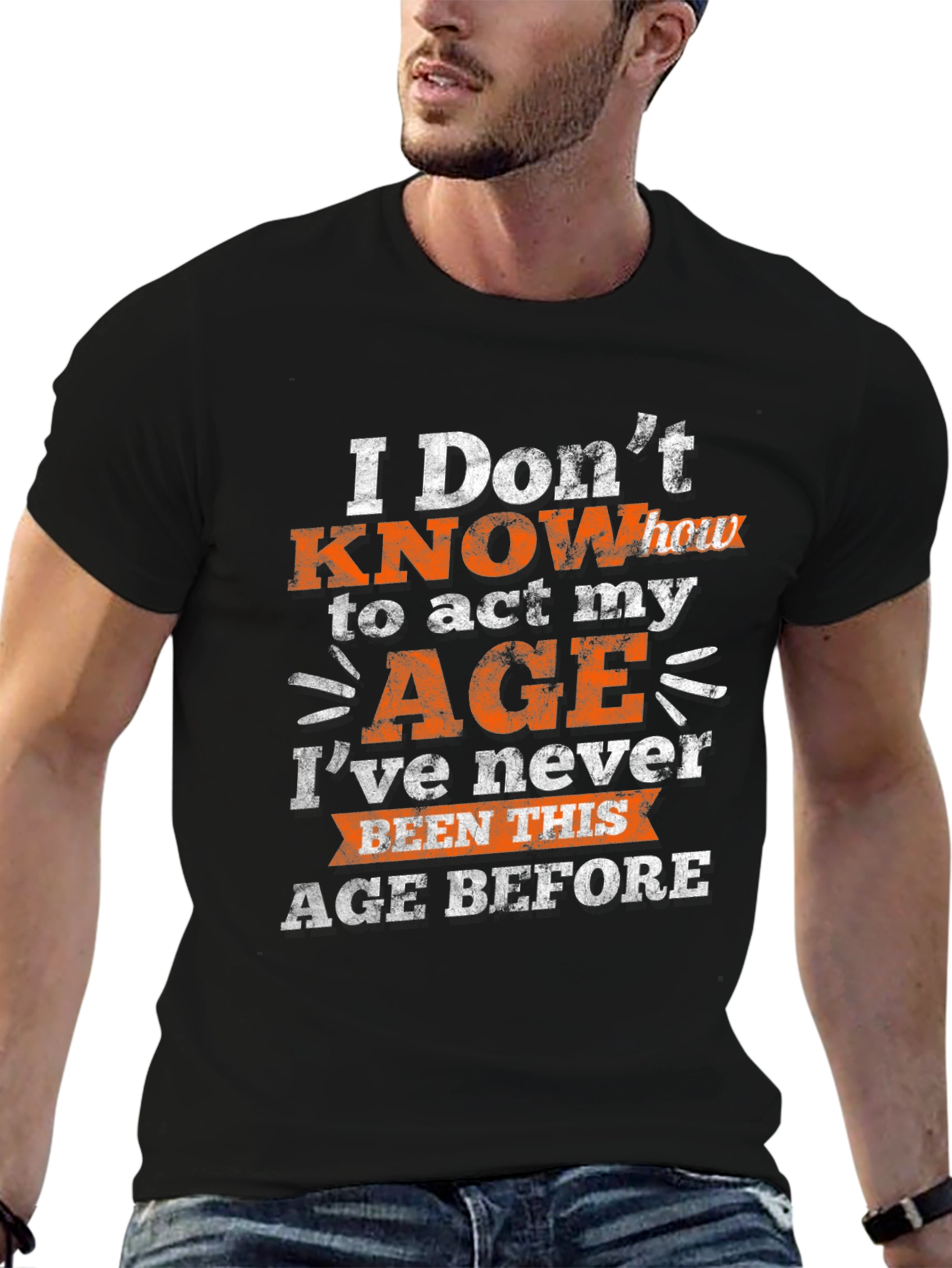 Funny Age Humor Graphic T-Shirt