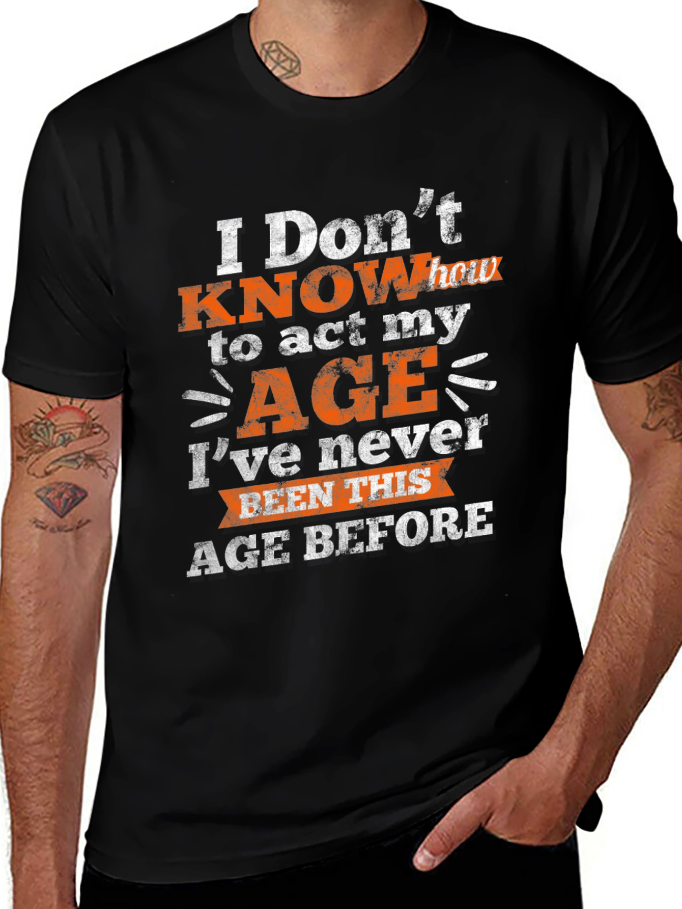 Funny Age Humor Graphic T-Shirt