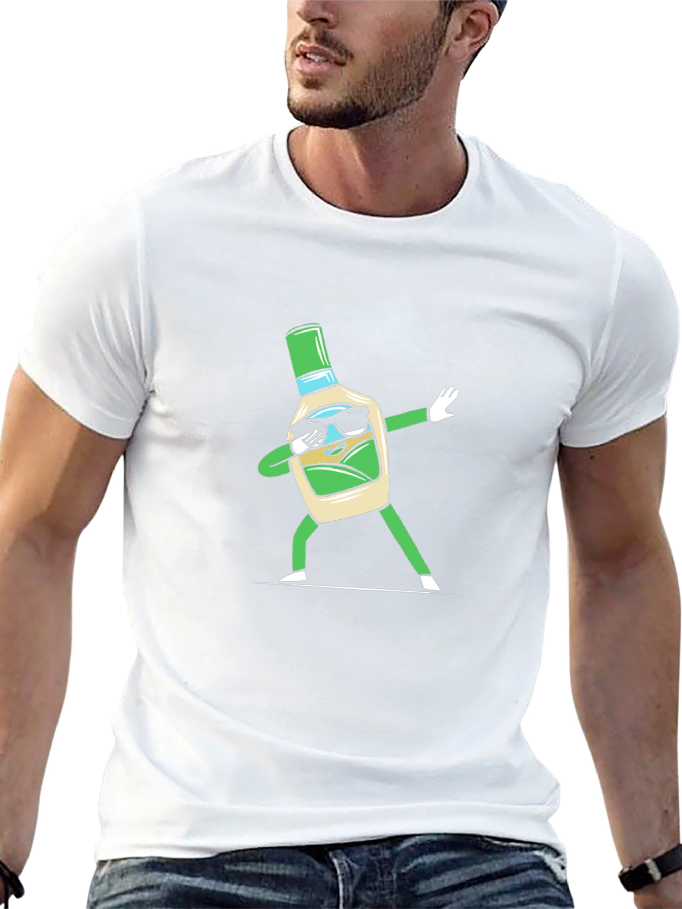 Dabbing Ranch Bottle T-Shirt - Trendy Graphic Tee