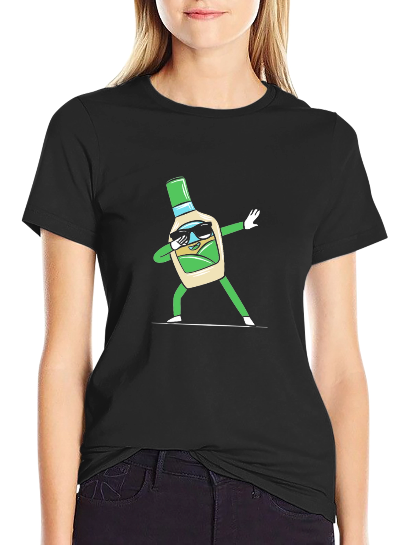 Dabbing Ranch Bottle T-Shirt - Trendy Graphic Tee