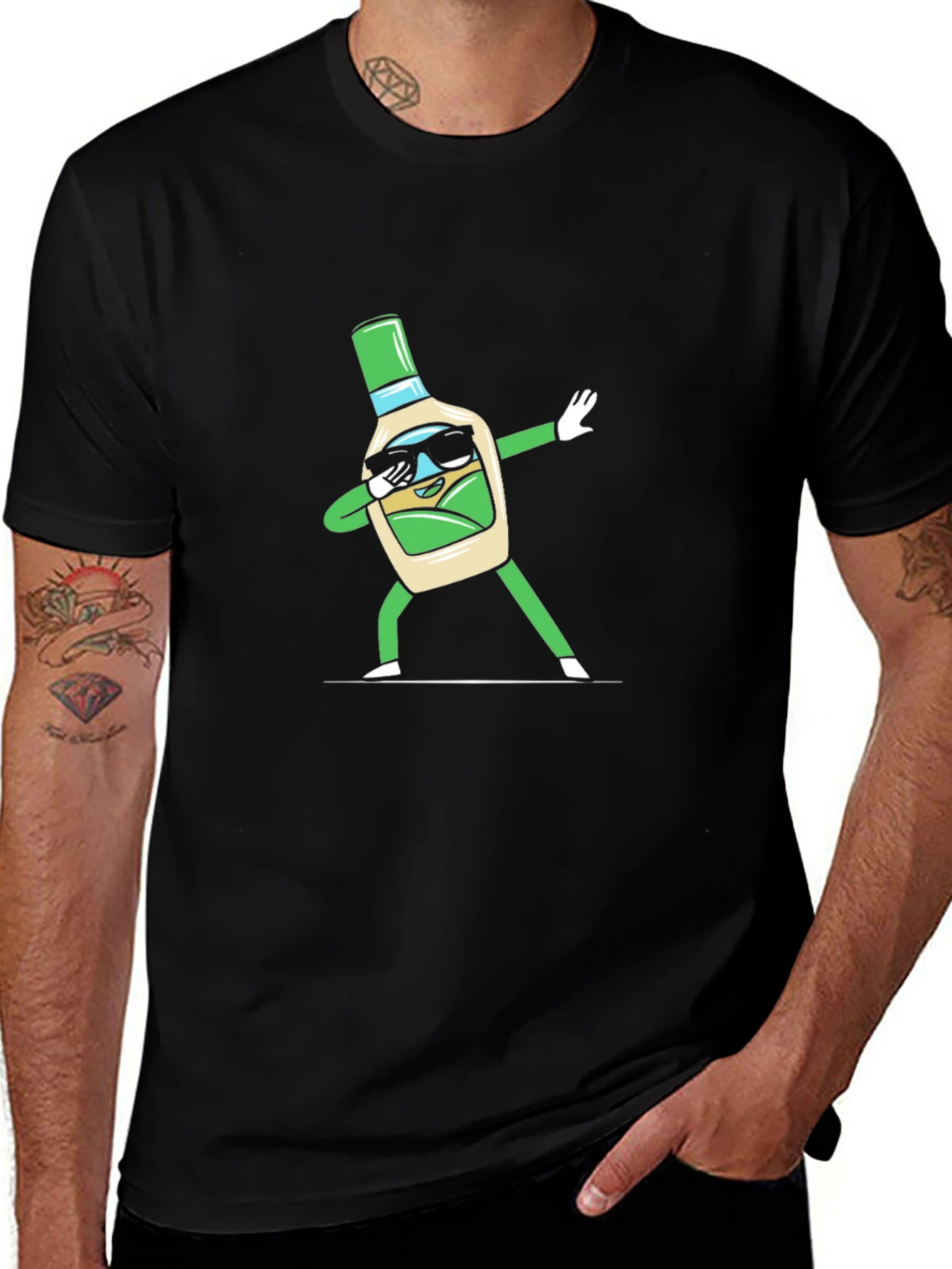 Dabbing Ranch Bottle T-Shirt - Trendy Graphic Tee