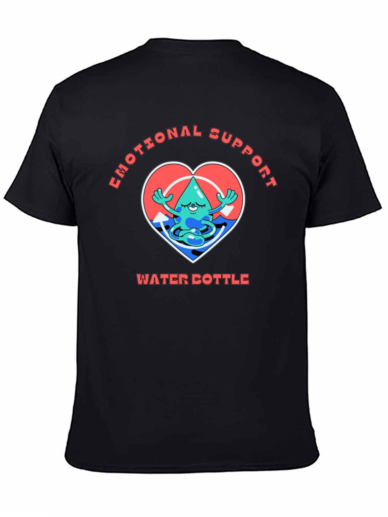 Emotional Support Water Bottle Graphic Tee