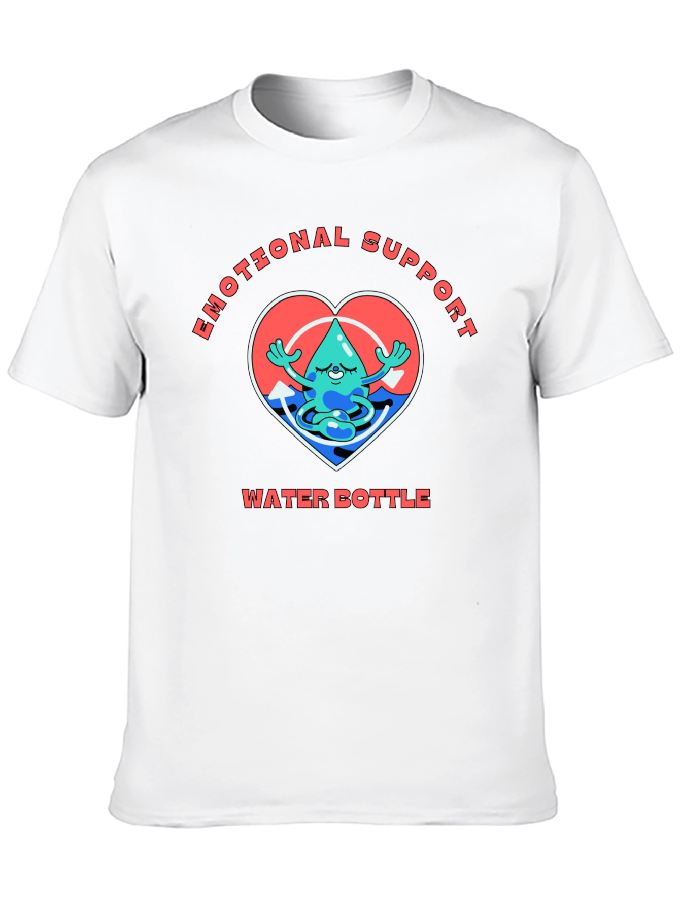 Emotional Support Water Bottle Graphic Tee