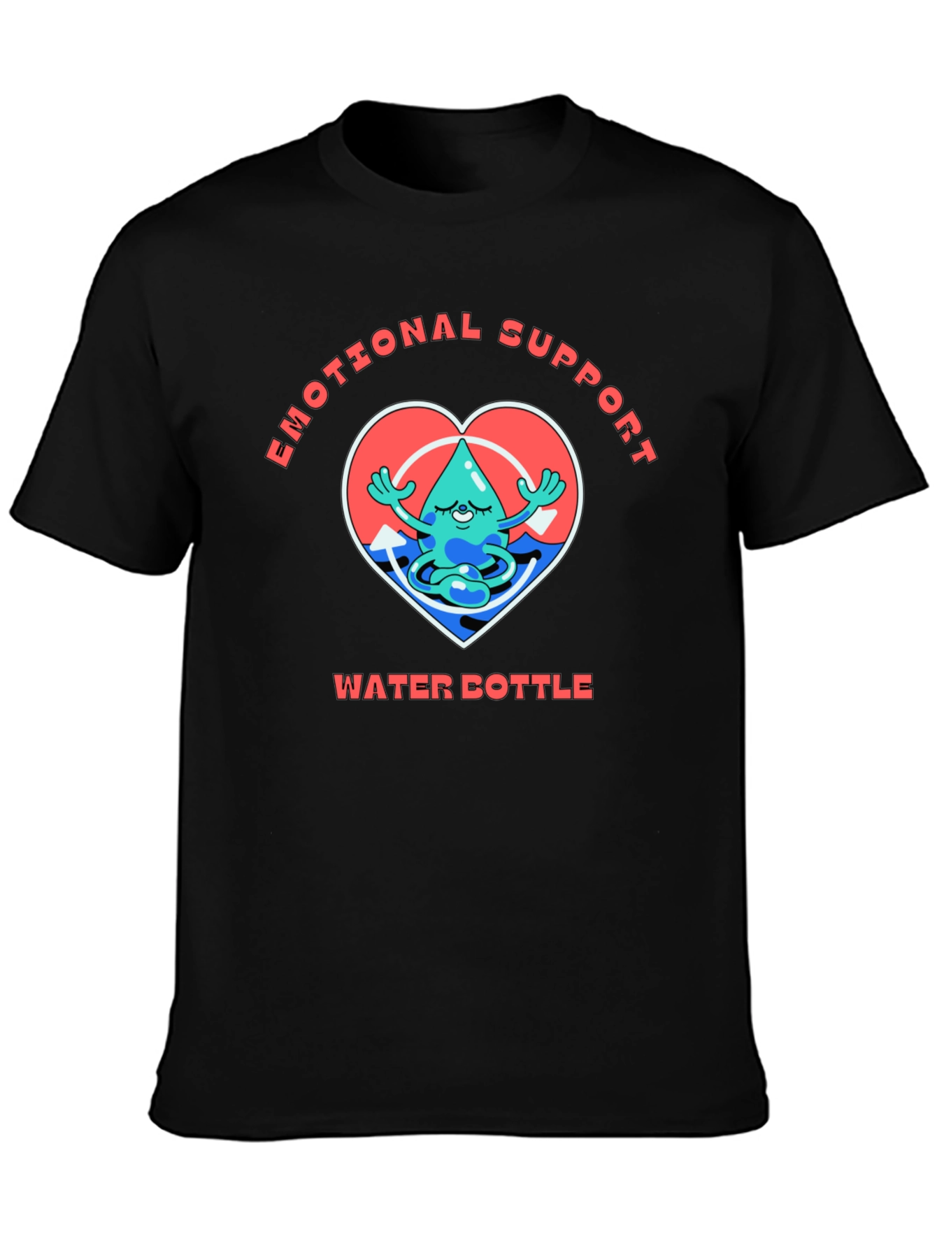 Emotional Support Water Bottle Graphic Tee