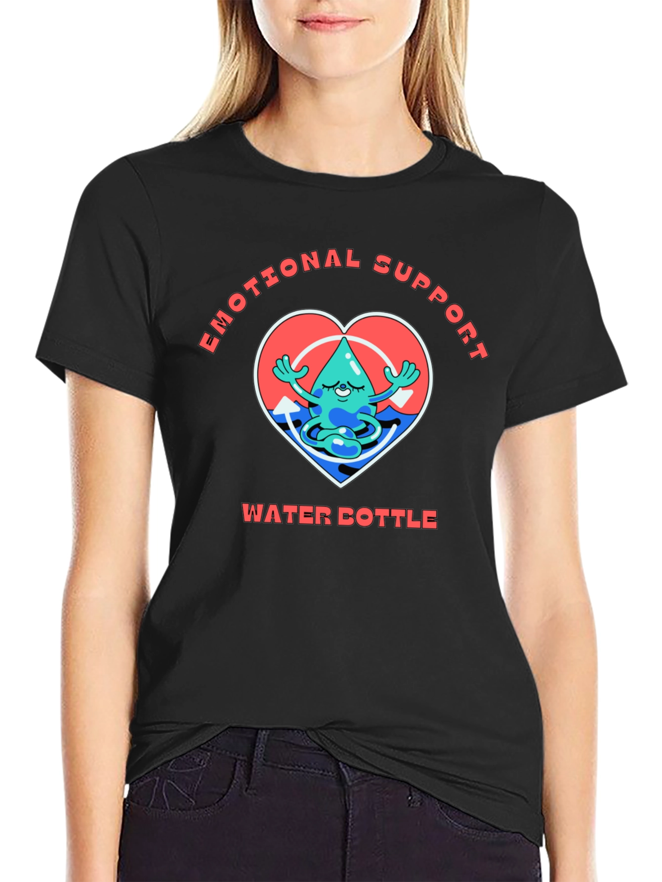 Emotional Support Water Bottle Graphic Tee