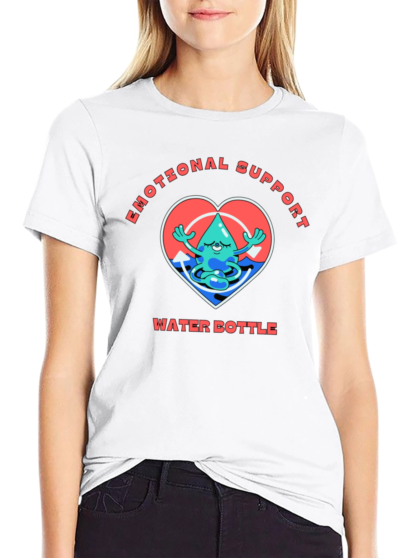 Emotional Support Water Bottle Graphic Tee