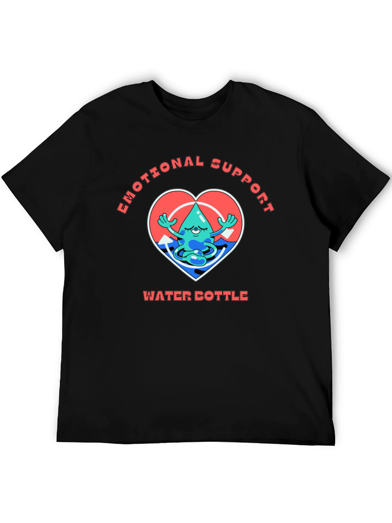 Emotional Support Water Bottle Graphic Tee