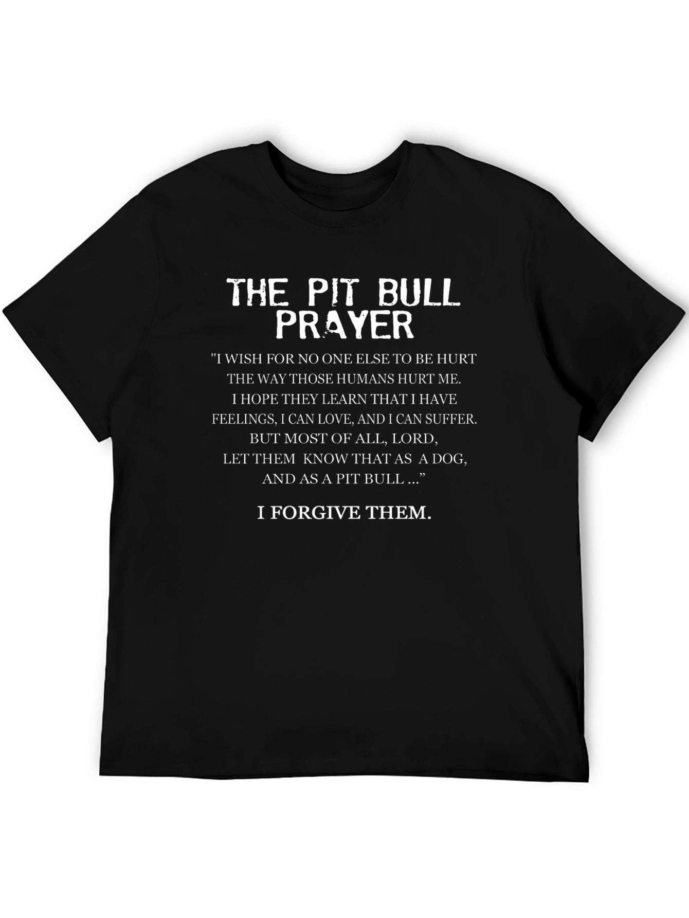 Pit Bull Prayer Graphic Tee - Dog Lover T-Shirt